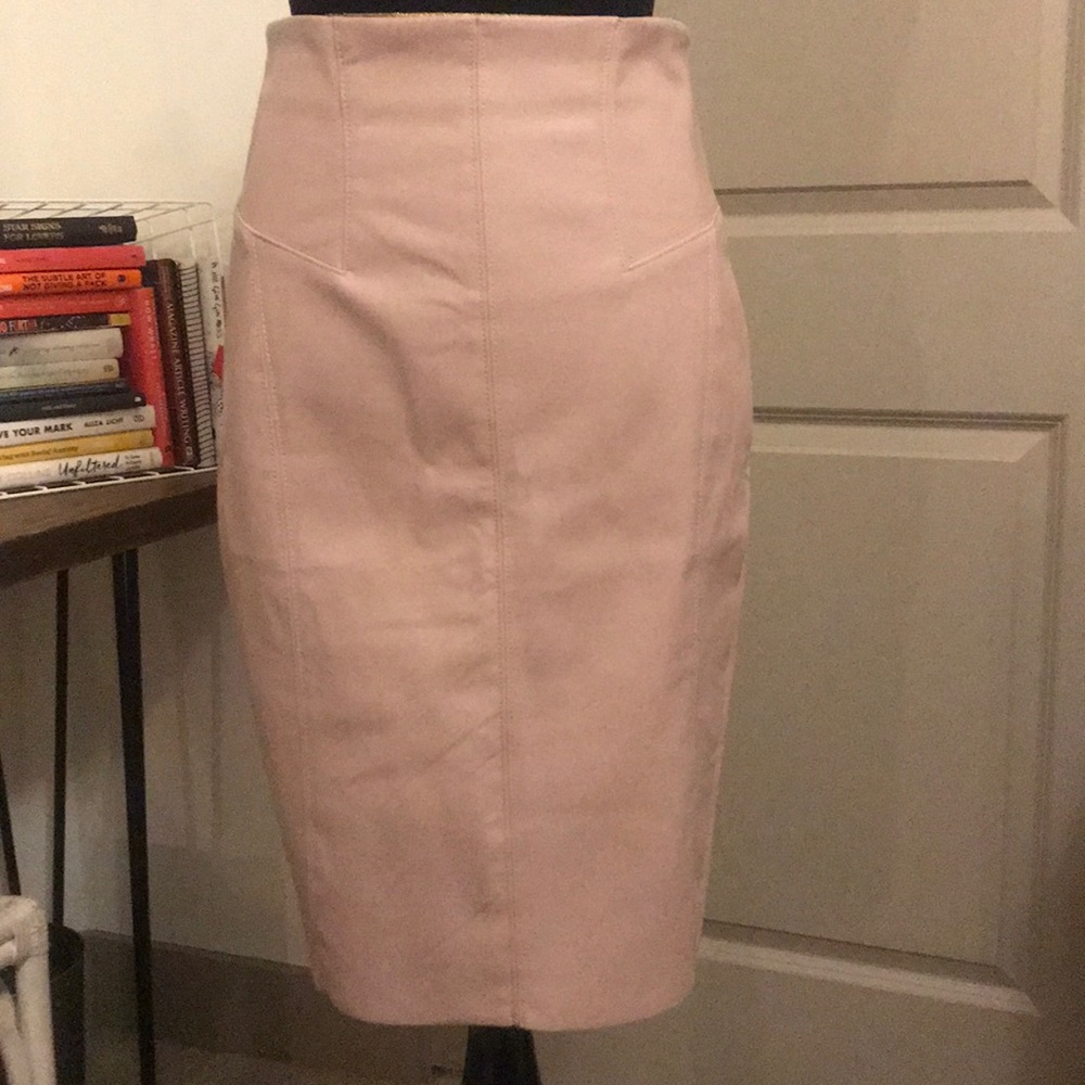 Express Vegan Leather Pencil Skirt